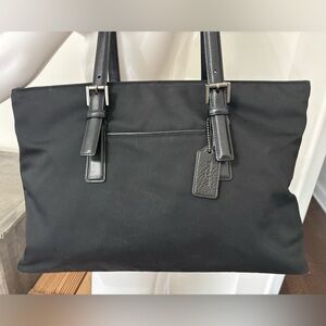 Vintage Coach 5419 Mercer Black Twill Laptop Tote – Like New